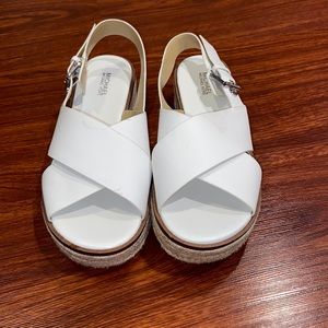 MK sandals color white size 7